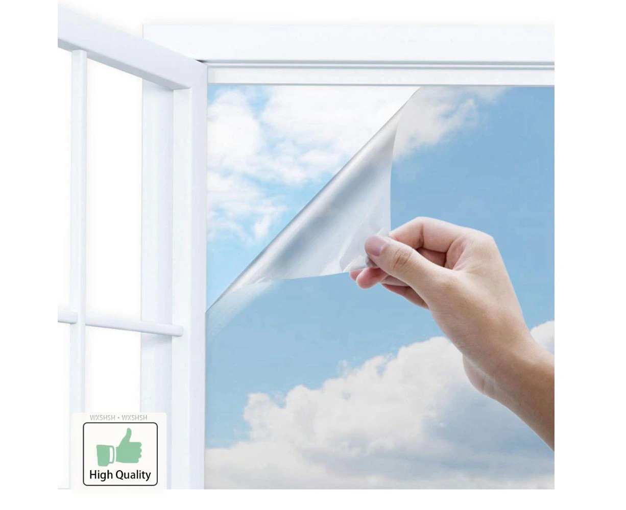 Multi-Width , Length 2/3/5 m One Way Mirror Window Film.Self-adhesive Reflective Privacy Glass Tint,Heat Control Solar film-60 x 200 cm