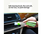 Scrubbing Brush Double-Headed Dust Remover Soft Bristle Car Air-Conditioning Outlet Cleaning Brush for Car Auto