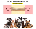 Dog Training Bite Pillow Jute Bite Toy Dog Tug Of War Toy Durable Dog Bite Set Stick Interactive Play Equipment-A2