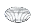 Round Stainless Steel BBQ Grill Roast Mesh Net Non-stick Barbecue Baking Pan-15cm