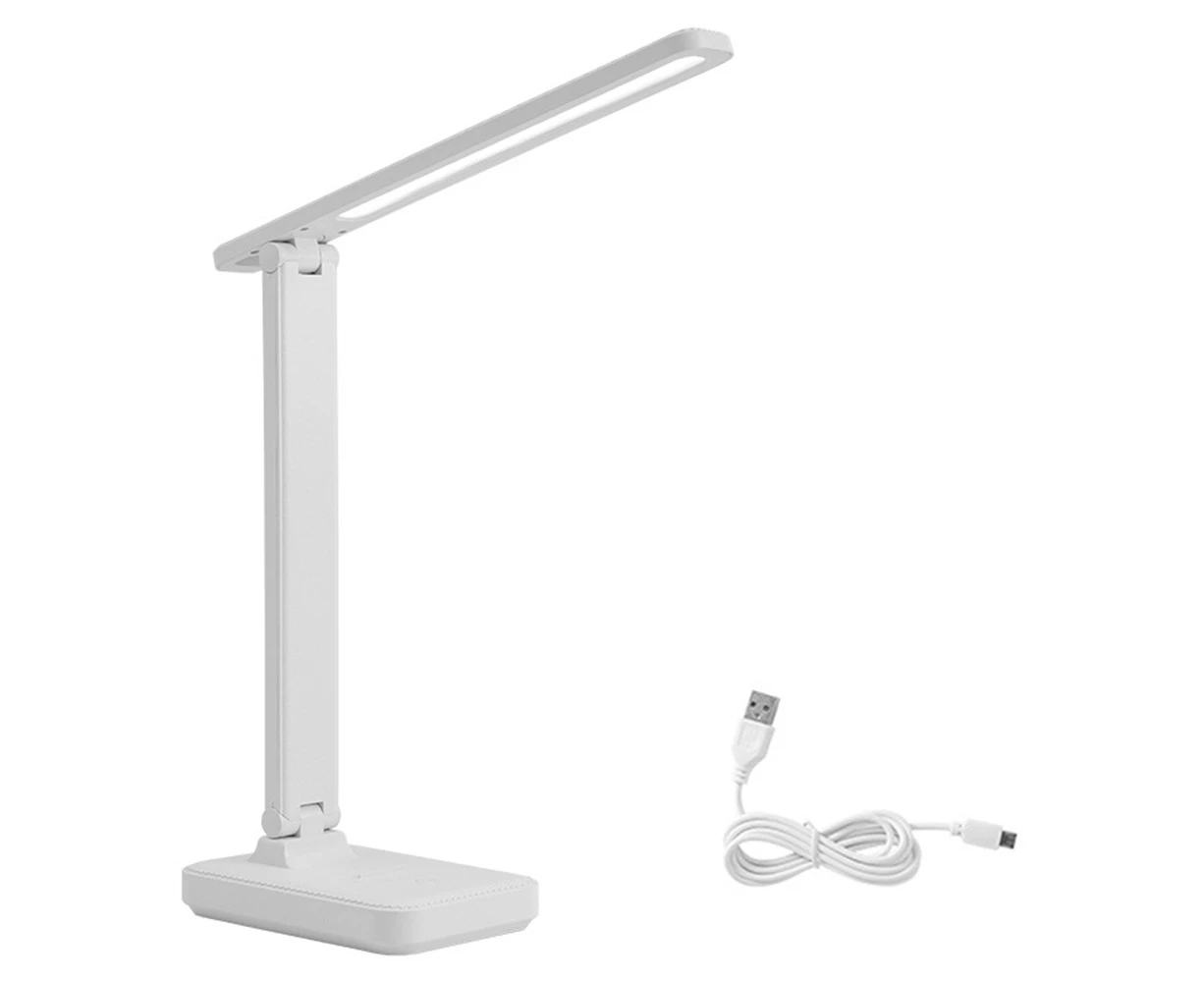 LED Desk Lamp Reading Lamp with USB Charging Port 3 Lighting Modes , Sensitive Control,  Eye-Caring Office Lamp