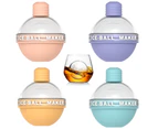 4pcs (1 set) light bulb ice hockey ice cube mold - mixed color [four packs]