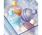 4pcs (1 set) light bulb ice hockey ice cube mold - mixed color [four packs]