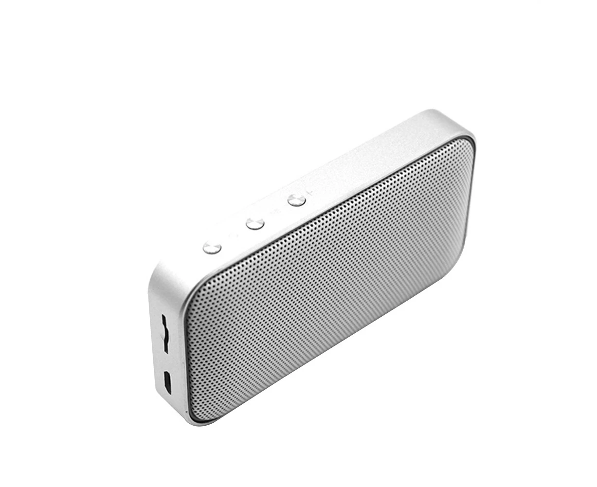 Windyhope Portable Wireless Mini Style Bluetooth-compatible Speaker Support TF Card USB Rechargeable-White