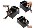 Coffee Knock Box Bin Espresso Grinds Tamper Waste Knock Box Black Waste Tube
