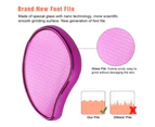 Foot File, Nano Crystal Glass Callus Remover, Foot Care Pedicure Tools For Dead Hard Cracked Thick Dry Skin,Rose-Red