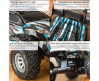 1 Set RC Car Toy with Lights Rechargeable Shock Proof Simulation Model Toy 1/32 Scale High Speed Drift Racing Remote Control Off-Road Car Boys Toy - Blue