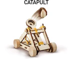 Construction Model Kit – Build 3 Wooden 3D Puzzle Models, Learn about Da Vinci’s Improved Designs, Craft Kits are a Perfect Gift