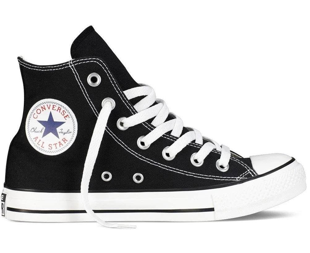 (US Men 7.5 / US Women 9.5) - Converse Chuck Taylor All Star Classic High Top Sneakers - Black