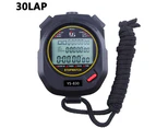 Stopwatch Professional Timer 3 RAW 10/30/100 Lap Split Memory with Digital Extra Large Screen for Stopwatches Sports Game Timer Count Up Down Wat-100LAP