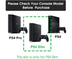 PS4 Slim Skin Vinyl Decal Protective Cover for Sony Playstation Game Console + PS4 Controllers Sticker - TN-PS4Slim-5664