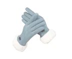 Winter gloves for ladies with touch screen fingers for warm thick texting