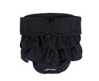 ishuif Puppy Diaper Breathable Health Care Menstruation Pants Dog Briefs Pet Physiological Pants for Female Dogs-Black S