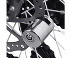 Motorcycle Motorbike Bike Cycling Bicycle Security Disk Disc Brake Wheel Lock-Silver