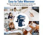 Pencil Sharpener  for Kids, Manual Pencil Sharpener for Pencils,for Stationery for Kids Gift blue