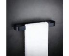 Self Adhesive Towel Rail Matte Black Towel Bar for Bathroom or Kitchen