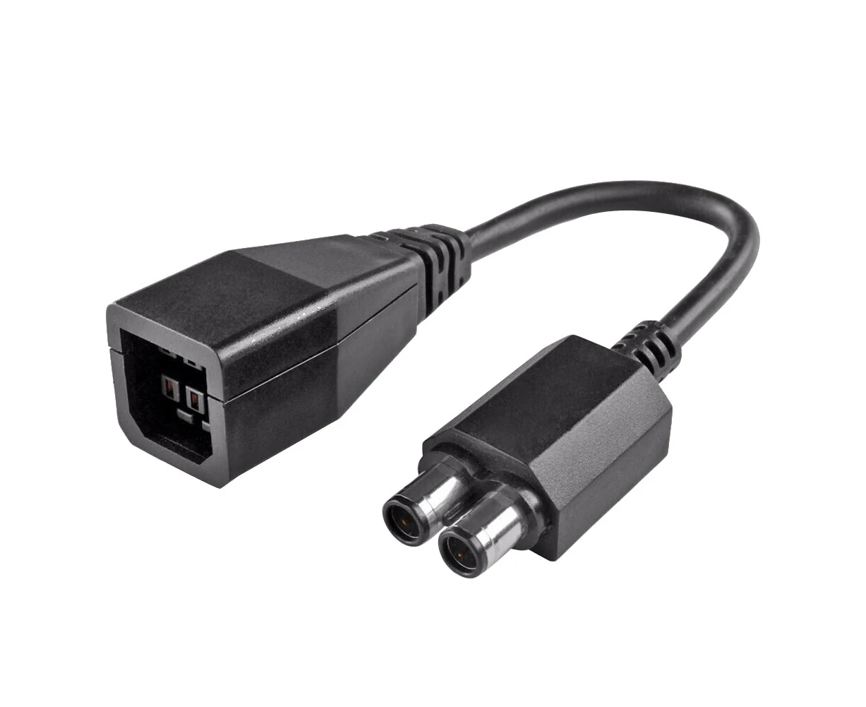 2-port Power Supply Converter AC Adapter Cable for Xbox 360 to Xbox 360 Slim