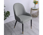 Stretch Fit Dining Chair Covers,Reusable Washable Soft Spandex Sloping Armchair Cover Curved Home Dining Chair Cover Dining Table Chair Cover