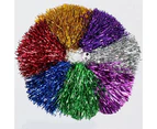 1Pc Metallic Cheerleader Cheer Cheerleading Dance Party Team Match Sports Pom Poms-Purple