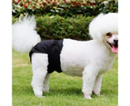 ishuif Pet Dog Breathable Menstrual Pants Physiological Sanitary Washable Safe Diaper-XL Black