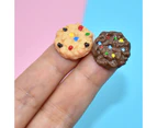 3Pcs Mini Simulation Biscuits Food Models Dollhouse DIY Accessories Kids Toy- B