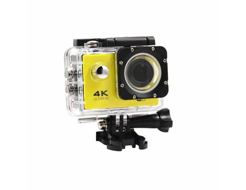 Ultra High Clarity 4K 1080P WiFi 16 Mega Sports Action Camera Waterproof DVR Camcorder Yellow