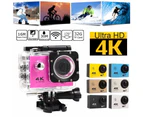 Ultra High Clarity 4K 1080P WiFi 16 Mega Sports Action Camera Waterproof DVR Camcorder Yellow