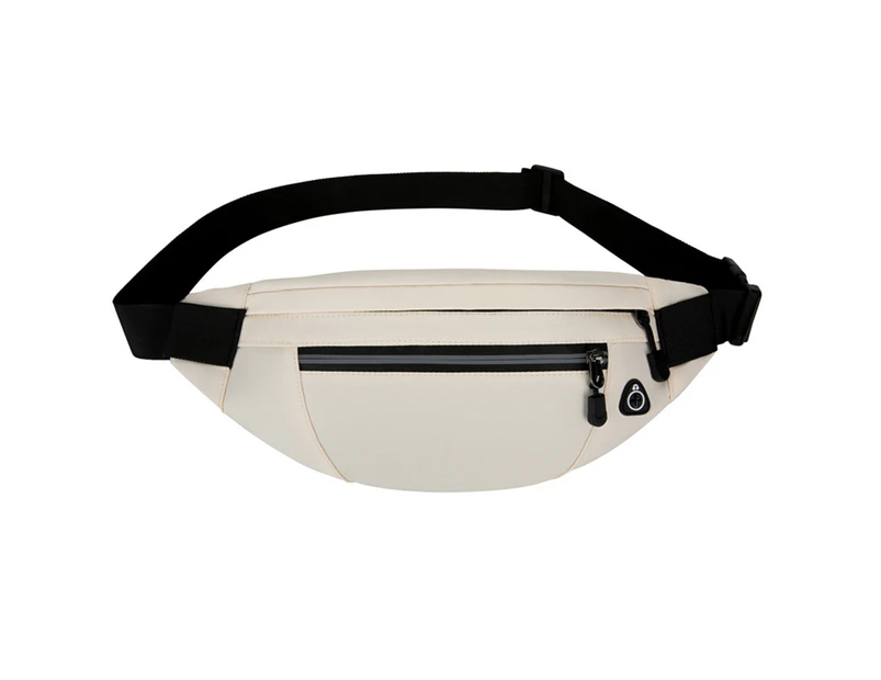 Waist Bag for Men&Women  Waterproof bag with Adjustable Strap for Workout Traveling Casual Running. -cream color
