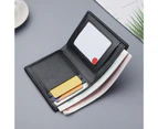 Wallet Thin Card Holder Solid Color Blocking Luxury Card Holder Organizer for Men Black