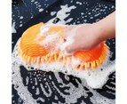 Soft Sponge Pad Car Vehicle Care Washing Brush Window Glass Cleaning Glove Tool Red