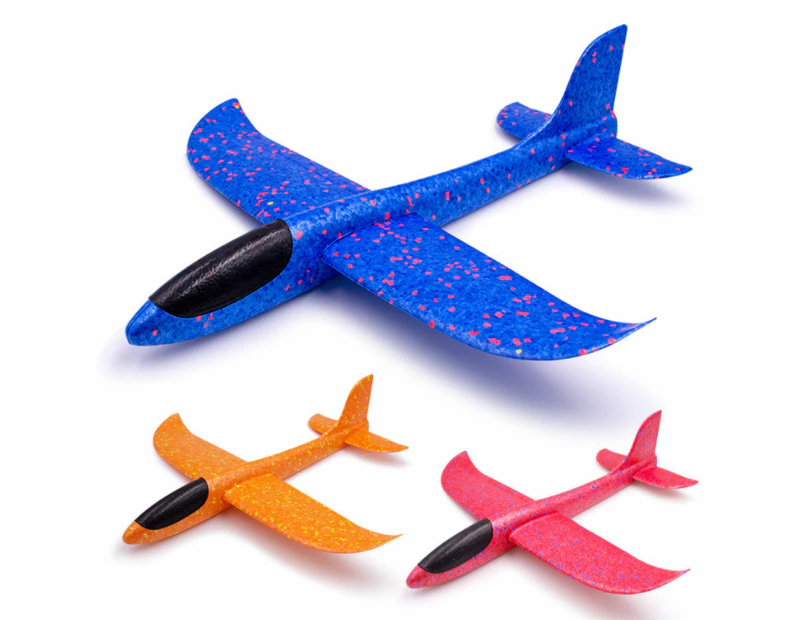 3 Pack 18.9" Large Throwing Foam Plane,Flight Mode Glider Plane,Flying Toy for Kids,Gifts for Boy,Outdoor Sport Toys Birthday Party Favors Foam
