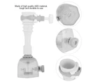 Movable Water Saving Extension Faucet Splash Proof Kitchen Valve Spray Gray 13Cm