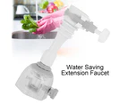 Movable Water Saving Extension Faucet Splash Proof Kitchen Valve Spray Gray 13Cm