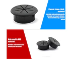 3PCS Desk Cord Grommets Wire Cable Hole Cover for Office PC Desk-Black