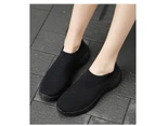 Women Shoes Fabric High Quality Breathable Sneakers - Black - Black