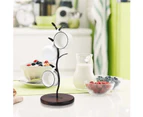 Mug Holder,Countertop Mug Tree,Coffee Mugs & Tea Cup Storage Rack,Coffee Counter Bar Accessory & Kitchen Organizer,Black