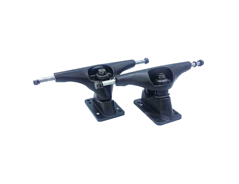 2Pcs Surf Skateboard Truck Longboard Fish Board Steering Bridge Bracket Parts - Black