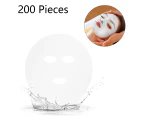 200 Sheets Facial Plastic Mask Disposable Facial Sheet Mask Transparent Face Masks Skincare