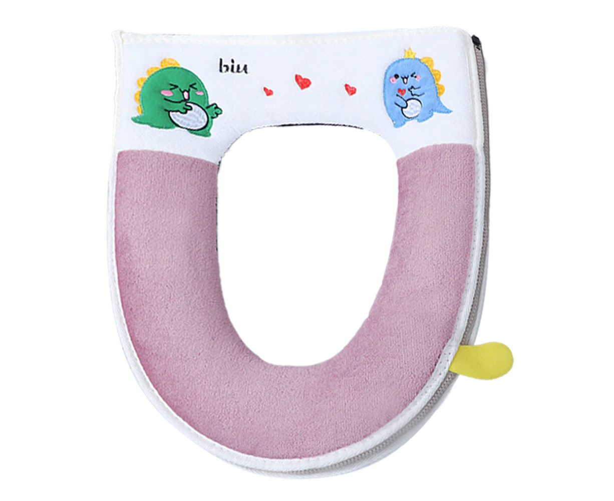 Cartoon toilet pad household toilet cover waterproof zipper universal toilet pad