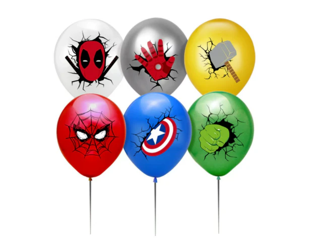 24Pcs 12 Inches Balloon Avengers Superhero Party Supplies Birthday Decoration