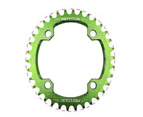 Narrow Wide Chainring MTB  Bicycle 104BCD Tooth Plate Parts(Green)