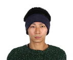 Unisex Outdoor Sports Hairband Winter Ear Warmer Hearband Head Wear (Navy  Blue)