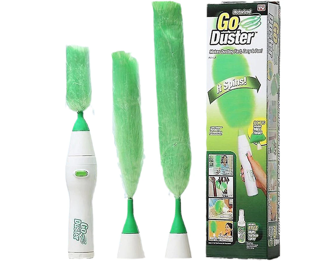 Electric Go Duster Multi Function Motorized Spins Cleaning Tool