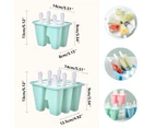 Popsicle Molds 6 Ice Trays Silicone Popsicle Molds Reusable Easy Release Popsicle Maker With Handle