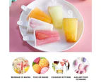 Popsicle Molds 6 Ice Trays Silicone Popsicle Molds Reusable Easy Release Popsicle Maker With Handle