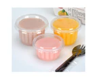 100Pcs Disposable Jello Shot Cups Plastic Portion Cups With Lids Condiment Containers