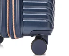 Kate Hill 4-Piece Hardcase Spinner Luggage/Suitcase Set - Navy