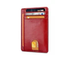 Minimalist Wallets for Men RFID Blocking Real Leather Slim Front Pocket Wallet