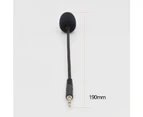 Universal 3.5mm Plug External Headset Microphone Mic for Mobile Phone PC Laptop Black