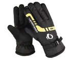 1 Pair Breathable Riding Gloves Full Cover Fabric Shockproof Cycling Gloves Sports Accessory-Yellow